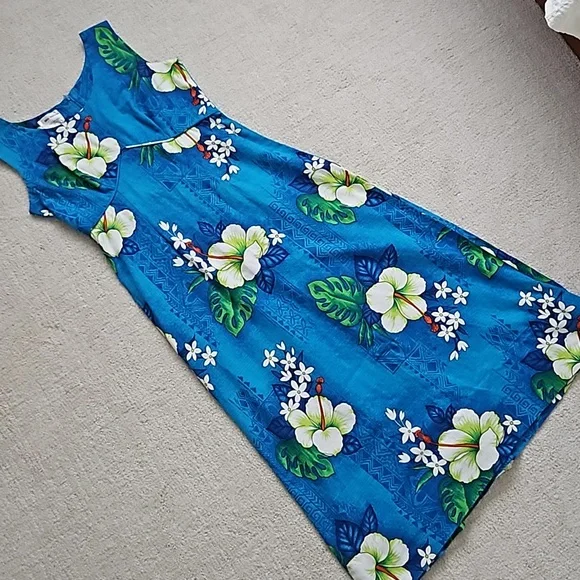 Vintage Royal Hawaiian long dress, Med - Picture 1 of 10
